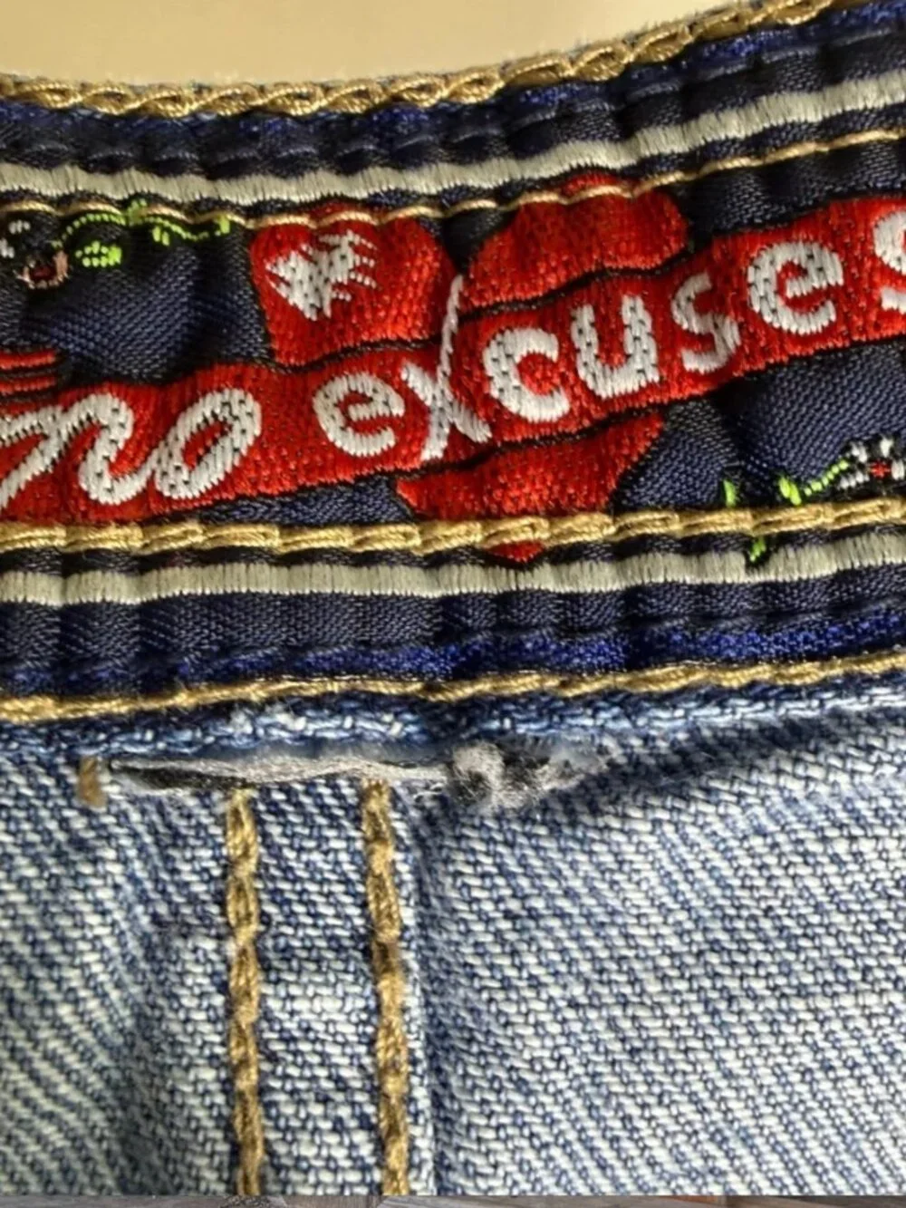 N/A denim skirt